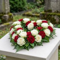 daiktų Įkraunama medžiaga širdelė gėlių putplastis žalias 24cm x 25cm 2 vnt