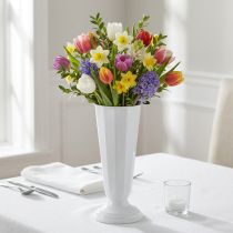 daiktų Stovėjimo vaza “Szwed” balta Ø13cm - 20cm, 1vnt