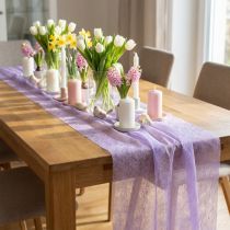 daiktų Dekoratyvinė vilna šviesiai violetinė 23cm 25m