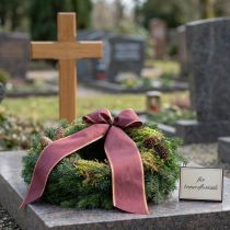 daiktų Vainiko juostelė Moiré 150mm Bordo taftos juostos puošmena