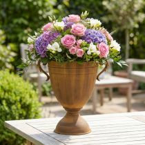 daiktų Augalų vazonas rust look taurė vaza metalinė Ø22,5cm H32,5cm