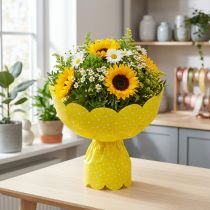 daiktų Rondella rankogaliai Ø48cm geltoni 50vnt