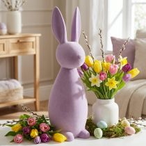 daiktų Dekoratyvinis Velykų zuikutis, alyvinės violetinės spalvos, aukštis 69 cm