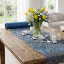 daiktų Deco fleece Sizoweb stalo takelis mėlynas 30cm 5m