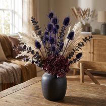 daiktų Wild Teasel Džiovintos Gėlės Teasel Thistles Purple 55cm 10 galvučių
