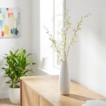 daiktų Dirbtinės orchidėjų šakelės kremas Baltos gėlės L90cm 2vnt