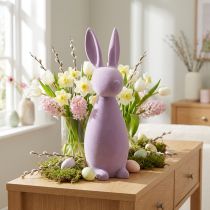daiktų Dekoratyvinis Velykų zuikutis – Antras pasirinkimas – alyvinis violetinis, aukštis 47 cm
