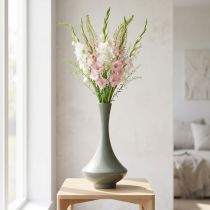 daiktų Vaza su elegantiška išlenkta forma, dekoratyvi moderniam interjerui, 33 cm