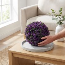 daiktų Dekoratyvinis rutulys violetiniame augaliniame rutulyje dirbtinis Ø18cm 1 vnt