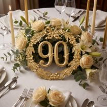 daiktų Jubiliejinis numeris 90 aukso spalvos