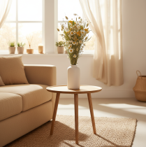 daiktų Džiovintų gėlių puokštė, elegantiška džiovintų gėlių puokštė svetainei, 50 cm