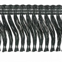 daiktų Fringe Ribbon, Cordonet Trim, Leonean Fringes Black W4cm L25m