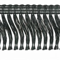 daiktų Fringe Ribbon, Cordonet Trim, Leonean Fringes Black W4cm L25m