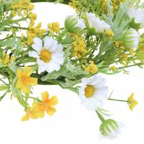 Gėlių vainikas su medžio anemonais baltas, geltonas Ø30cm