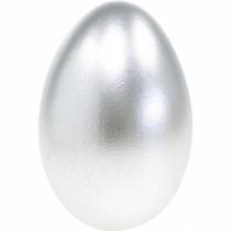 Žąsų kiaušiniai Sidabriniai pūsti kiaušiniai Velykų dekoracija 12vnt