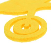 Sodo įrankiai veltinis geltonas 24vnt