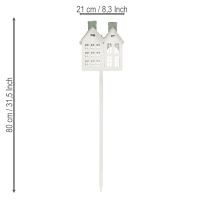 daiktų Apšviestas namas, jauki dekoracija šventinei atmosferai svetainėje, 80 cm