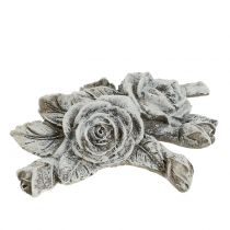 daiktų Rožė kapo dekoravimui poliresin 10cm x 8cm 6 vnt