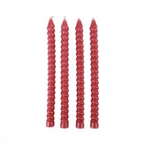 daiktų Susuktos žvakės spiralinės žvakės rožinės Ø1,4cm H18cm 4vnt