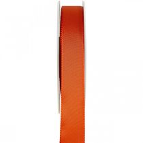 daiktų Dovanų ir dekoravimo juostelė Oranžinė šilko juostelė 25mm 50m