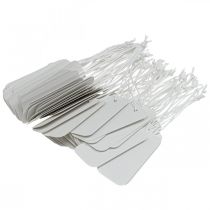 daiktų Dovanų etiketės popierius baltas 8×3,5 cm 100 p