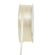 daiktų Dovanų juostelė siaura dekoratyvinė kreminė juostelė 3 mm x 50 m