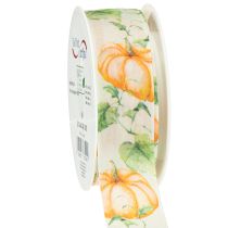 daiktų Dovanų juostelė moliūgų juostelė rudens oranžinė 40mm 15m
