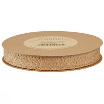 daiktų Dovanų juostelė popierinė pinta natūralaus popieriaus juostelė 20mm 10m