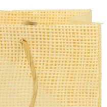 daiktų Dovanų maišeliai austi popieriniai vaniliniai oranžiniai rožiniai 20×10×10cm 6vnt