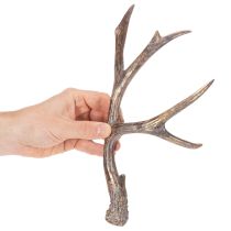 daiktų Dirbtiniai dekoratyviniai elnių ragai, kaimiški kalėdiniai papuošimai, 29 cm, 2 vnt.