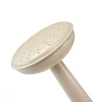 daiktų Vintažinė metalinė laistytuvė, kreminės baltos spalvos, dekoratyvi ir funkcionali, džiovintų ir dirbtinių gėlių vazonas, skirta vidaus patalpoms, 26 cm aukščio, 5 litrai