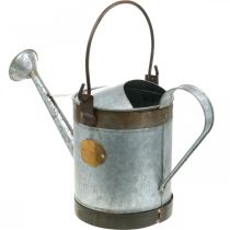 daiktų Retro dizaino dekoratyvinė metalinė laistytuvė, vintažinis pakabinamas vazonas 58x23x32cm, nostalgiškas augalų kibirėlis