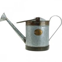 daiktų Retro dizaino dekoratyvinė metalinė laistytuvė, vintažinis pakabinamas vazonas 58x23x32cm, nostalgiškas augalų kibirėlis