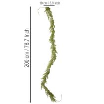 daiktų Dirbtinės eglės vainikas durims ir langams, 200 cm