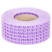 daiktų Violetinė tinklelio juosta, 4,5 cm pločio, dekoratyvinė juostos ritinėlis kūrybiniams rankdarbiams, 10 m