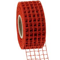 daiktų Tinklelio juosta 4,5cm x 10m raudona