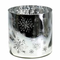 daiktų Kalėdų dekoravimo žibintas stiklas metalinis Ø20cm H20cm