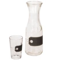 daiktų Stiklinis termosas, aukštis 27 cm, su 4 stiklinėmis, aukštis 11 cm