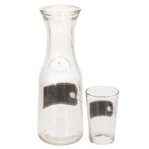 daiktų Stiklinis termosas, aukštis 27 cm, su 4 stiklinėmis, aukštis 11 cm