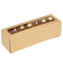 daiktų Kalėdiniai stikliniai rutuliukai, auksinės rožės, Ø4cm, 24 vnt.