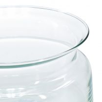 daiktų Stiklinis dubuo dekoratyvinis dubuo stiklinis plaukiojantis dubuo Ø16cm H8cm