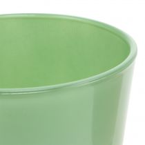 daiktų Stiklinis puodas Ø11,5cm H10,8cm mėtų žalias