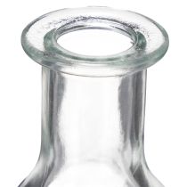 daiktų Mini stiklinės vazos moderniam stalo dekoravimui ir stilingiems akcentams, 11 cm, 6 vnt.