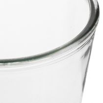 daiktų Stiklinė vaza kūginė vaza stiklinė sėjamoji Ø14cm H16cm 2vnt
