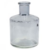 Stiklinė vaza vaistinė buteliai dekoratyvinė stiklo dekoratyvinė vaza tonuota Ø7cm 6 vnt.