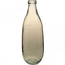 Stiklo vaza ruda didelė grindų vaza arba stalo dekoravimo stiklas Ø15cm H40cm