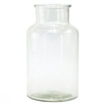Stiklinė vaza dekoratyvinis butelis farmacinis stiklas retro Ø14cm H25cm