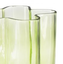 daiktų Stiklinė vaza žalia vaza gėlių dekoratyvinė vaza Ø15cm H20cm
