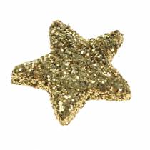daiktų Žvaigždės blizgantis auksas 1,5cm 144vnt