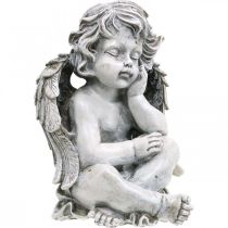 daiktų Grabengel Angel Gray Grave Figūra Kapo puošmena 24cm